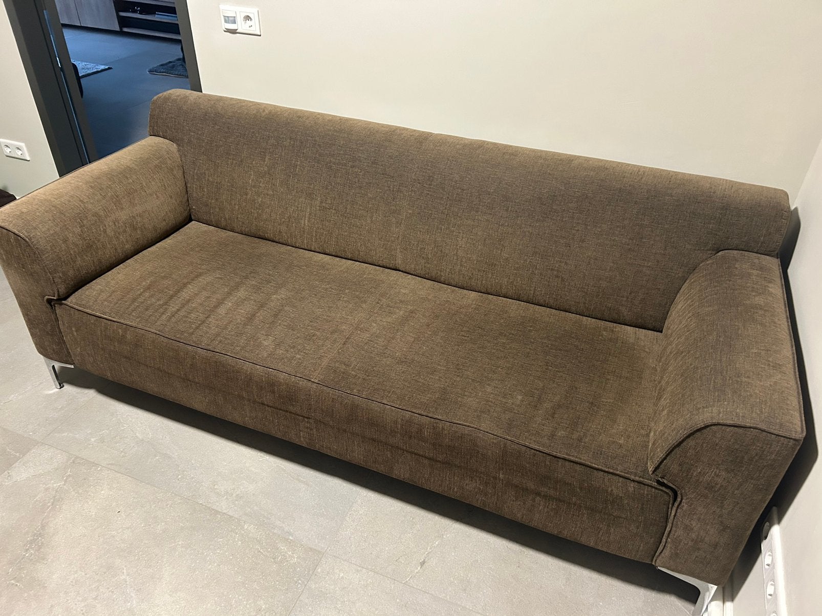 Nette Montel bank, Ophalen, Zo goed als nieuw, 75 tot 100 cm, 200 tot 250 cm