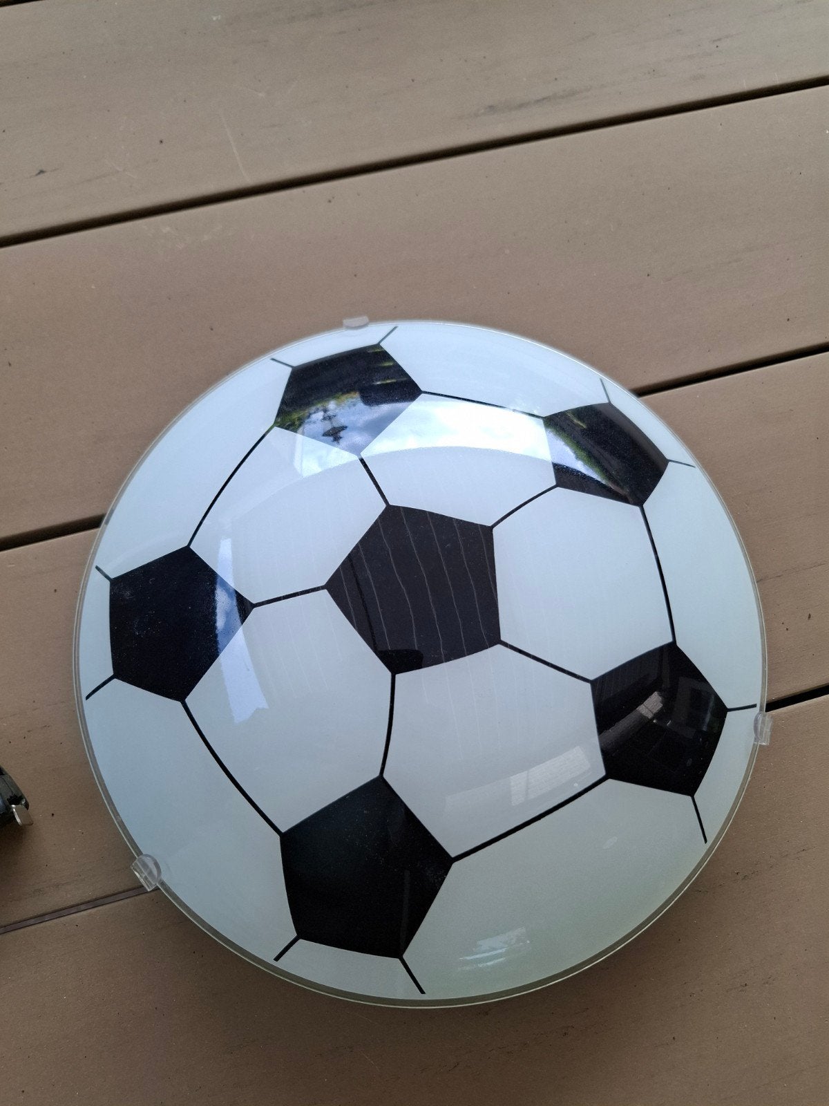 Voetbal lamp, Ophalen