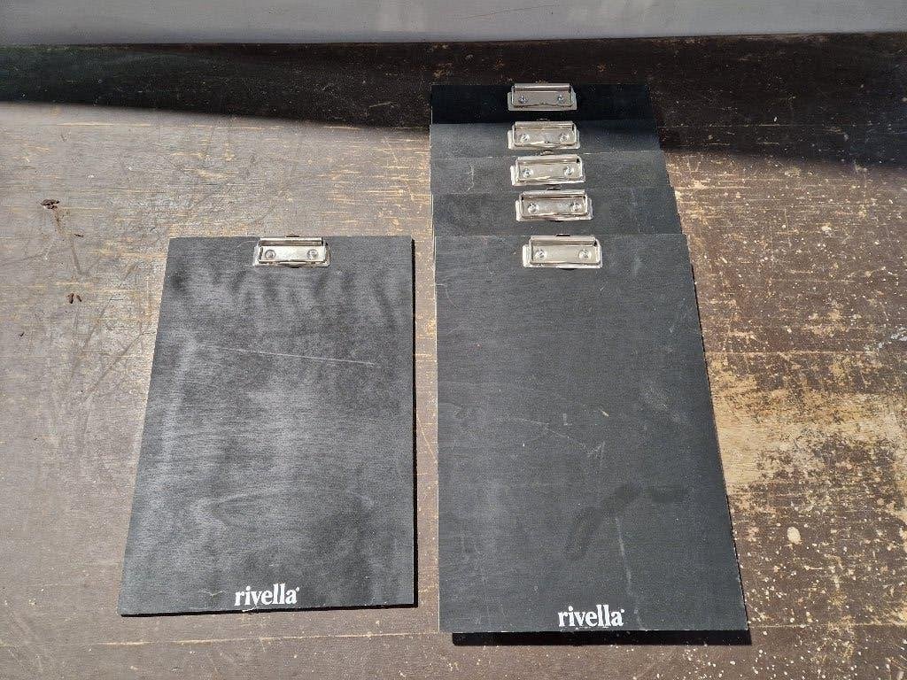 6 stuks houten klembord Rivella, Ophalen of Verzenden, Gebruikt