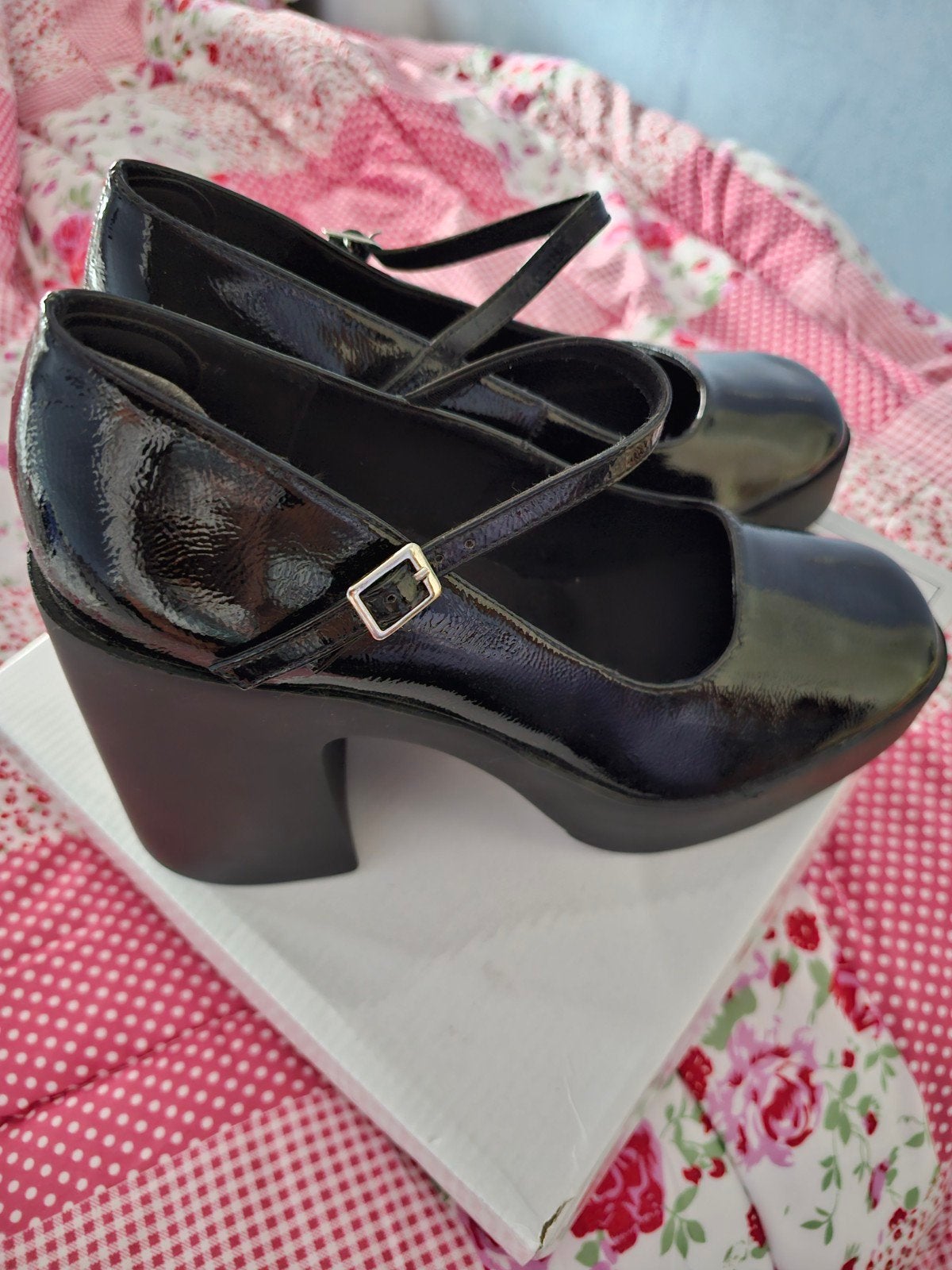 Nieuwe Zwarte ASOS Lakpumps Maat 41 incl.verzenden €40,-, Verzenden, Nieuw, Maat 38/40 (M), Carnaval