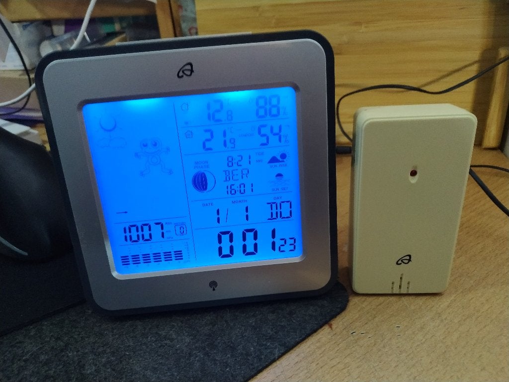 Auriol Weerstation, Audio, Tv en Foto, Weerstations en Barometers, Ophalen of Verzenden, Gebruikt, Weerstation