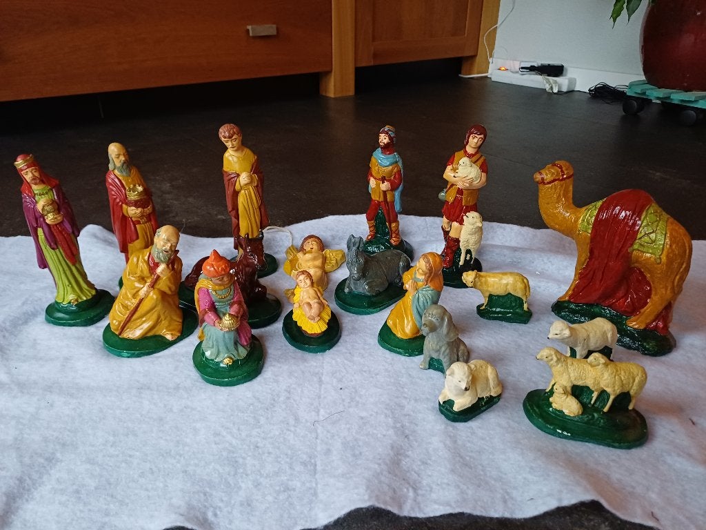 Kerststal vintage ter overname, Ophalen of Verzenden, Gebruikt