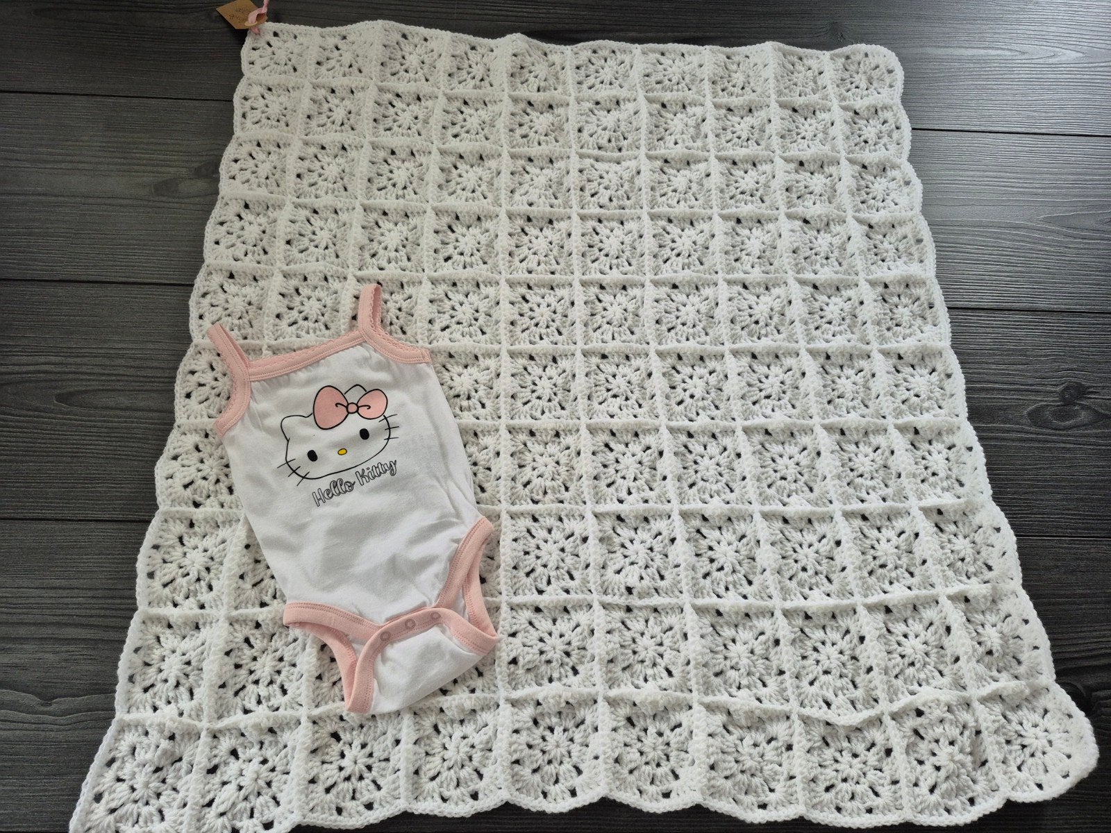 GEHAAKTE BABYDEKEN NIEUW, Ophalen, Nieuw, Wit, Deken