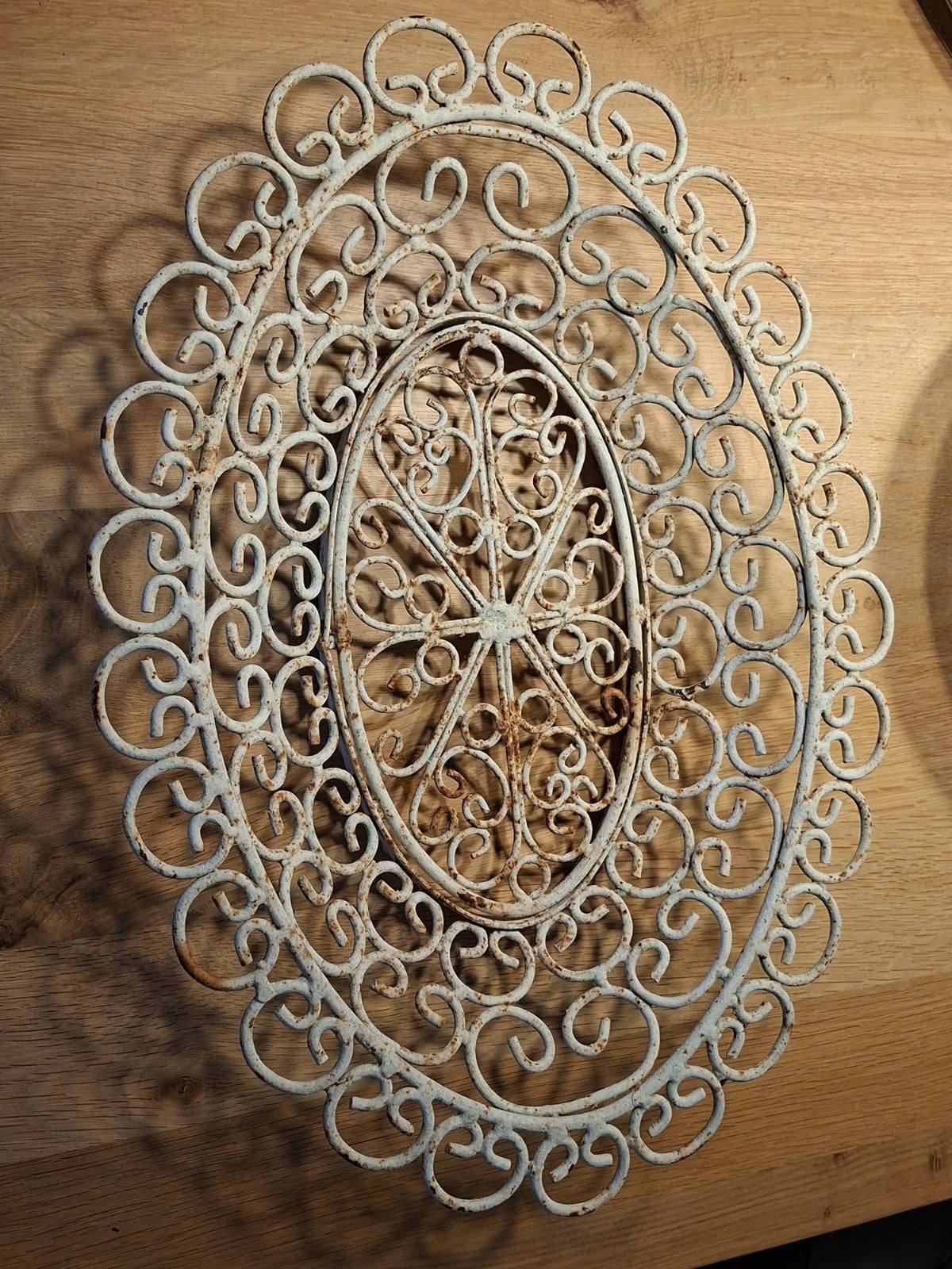 mooie zware brocante schaal, Antiek en Kunst, Ophalen of Verzenden