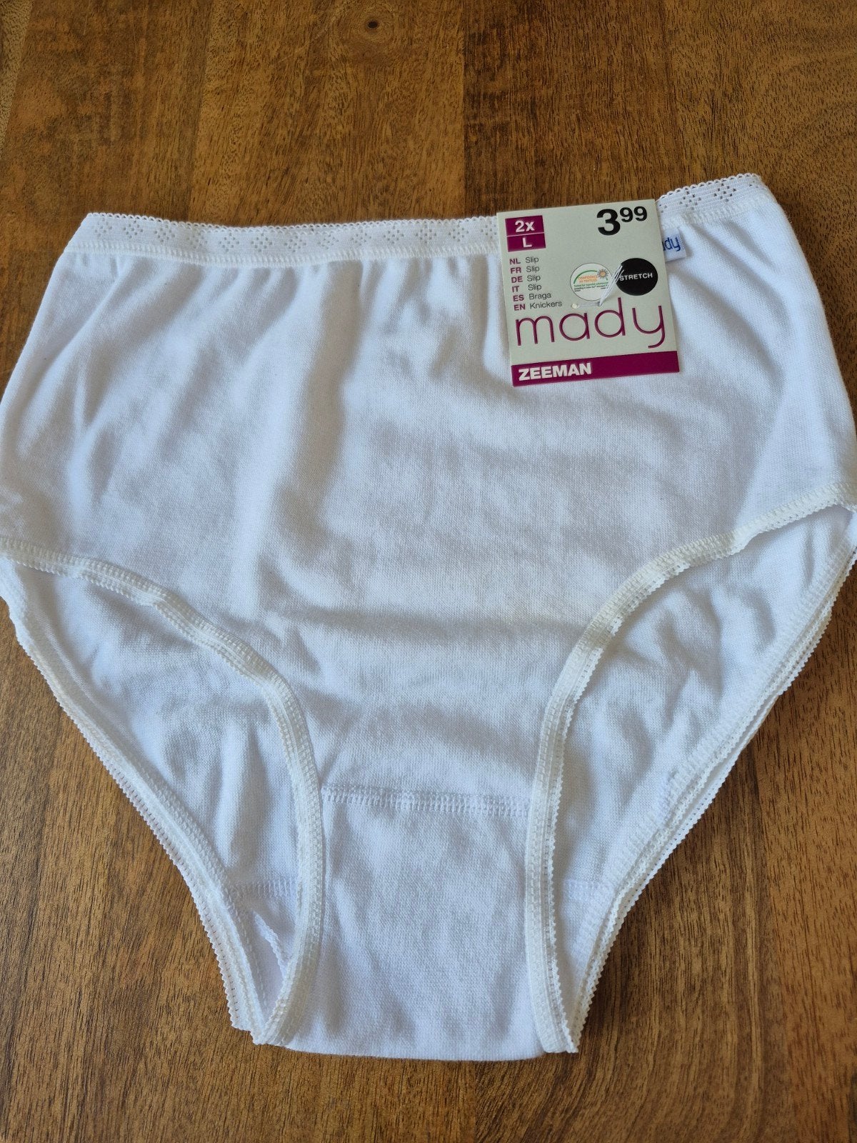 Witte Dames Onderbroeken - Zeeman Mady Slip (2 stuks), Zeeman, Ophalen of Verzenden, Wit, Slip