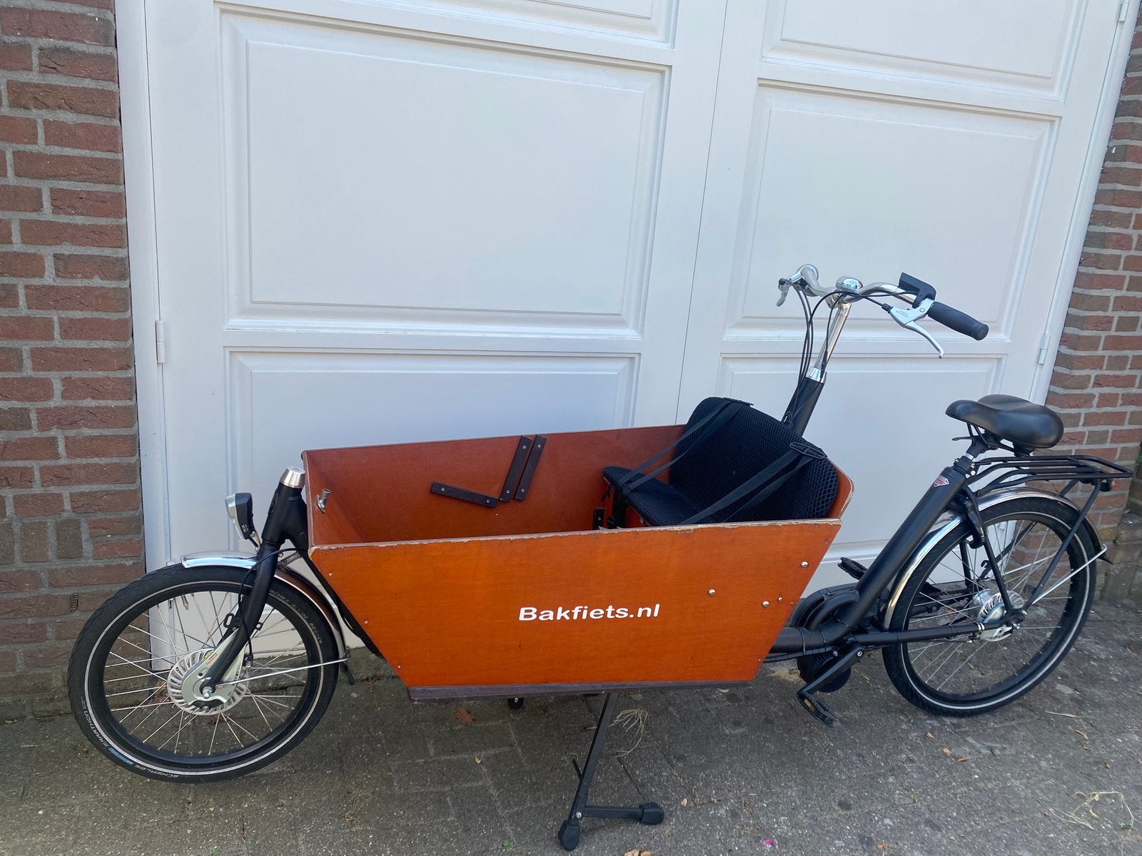 Fijne bakfiets Cargo Long, middenmoter, huif en grote accu., Fietsen en Brommers, Fietsen | Bakfietsen, Ophalen, Gebruikt, 4 kinderen of meer