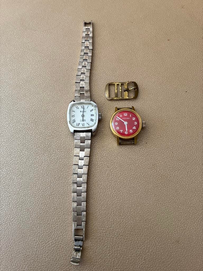 Vintage DEFECTE horloges, Overige merken, Gebruikt, Staal, Verzenden