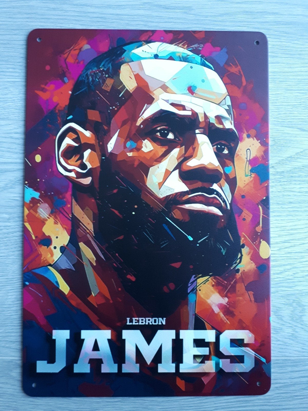 LeBron James 20x30 cm Metalen Reclamebord, Verzenden, Nieuw, Reclamebord