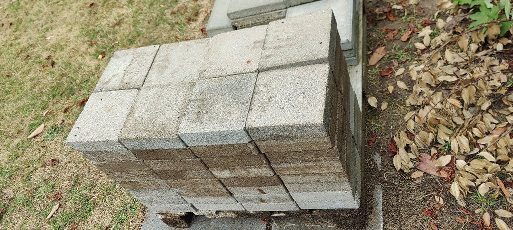 betontegels 20x20x6cm gratis, Ophalen, Gebruikt, Minder dan 5 m², Beton