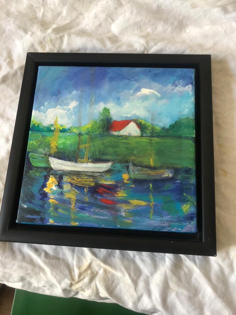 Schilderijtje van Henriette, Antiek en Kunst, Kunst | Schilderijen | Klassiek, Ophalen of Verzenden