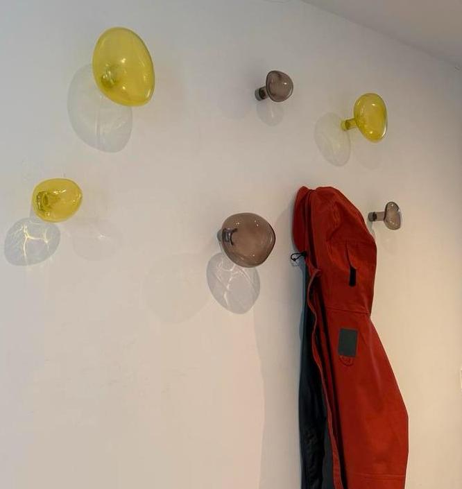 Design Kapstok met 7 Bollen, Huis en Inrichting, Woonaccessoires | Kapstokken, 150 tot 200 cm, Ophalen, Wandkapstok, Glas