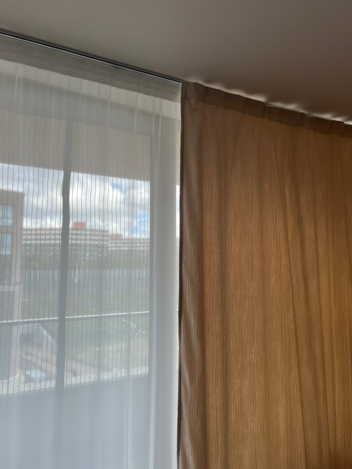 Set of Light-filtering and Blackout curtain 260x400, Huis en Inrichting, Ophalen, 400 cm, Overige merken, Beige