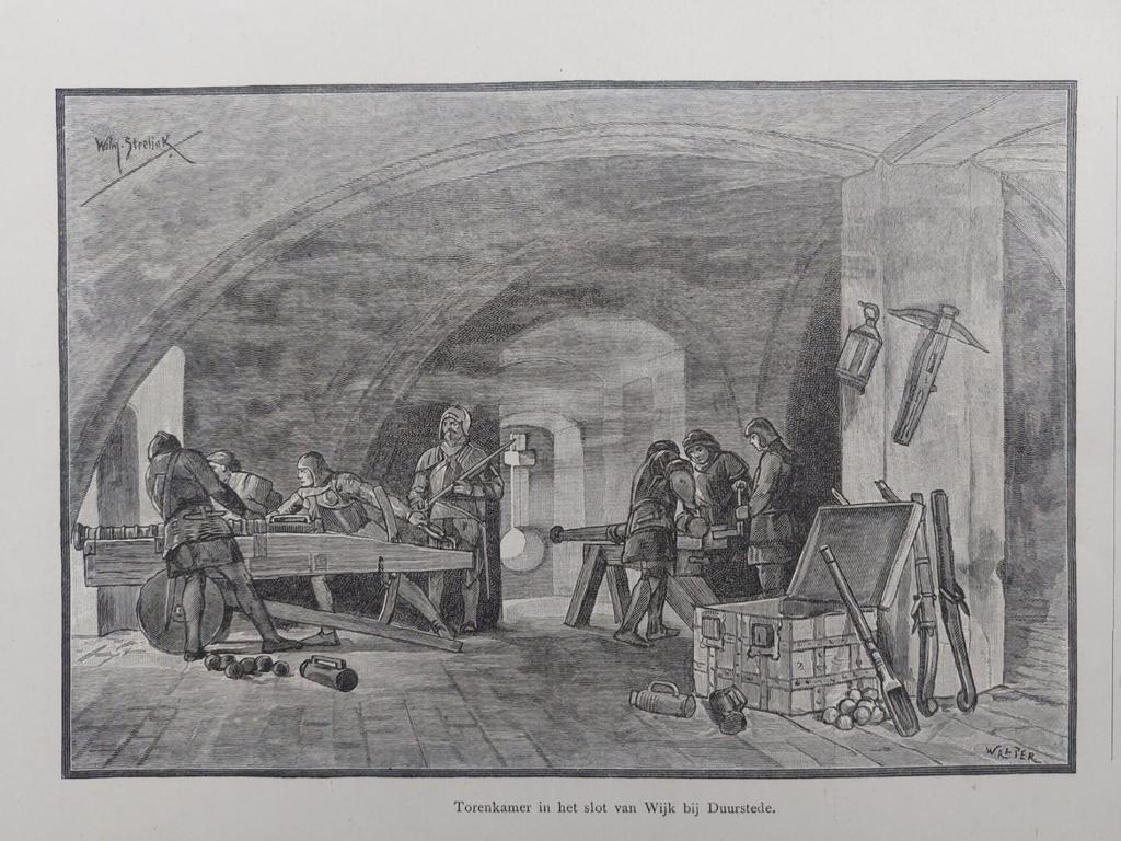27 / Torenkamer slot Wijk bij Duurstede door W. Steelink, Antiek en Kunst, Ophalen of Verzenden