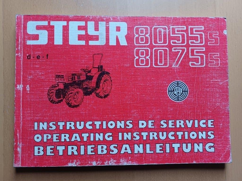 Handleiding Steyr 8055s en 8075s smalspoor, Ophalen of Verzenden, Gelezen, Tractor en Landbouw
