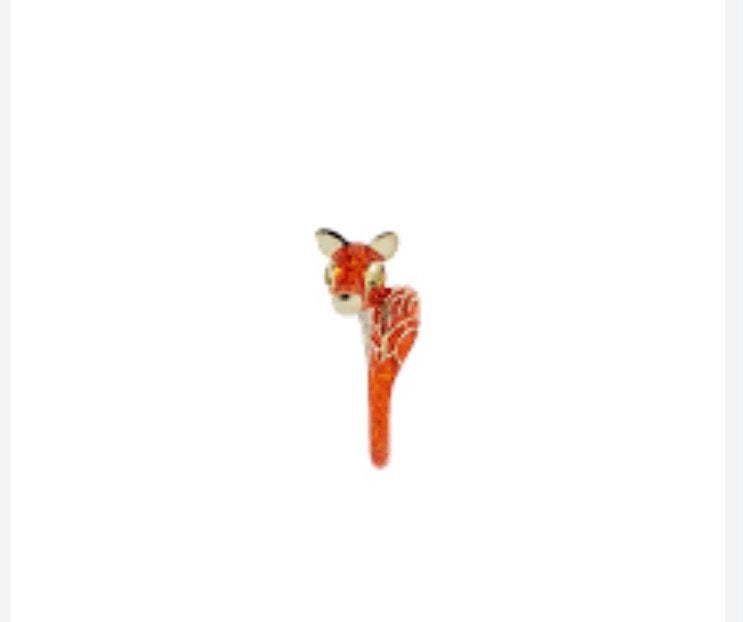 Gezocht; Anna Nina AN x Romy Boomsma Faerie Fox ring, Ophalen, Zo goed als nieuw, Goud, Dame