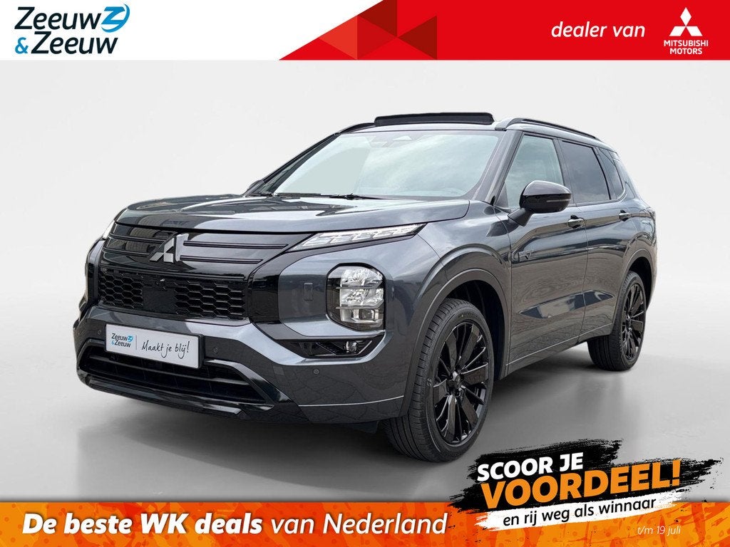 Mitsubishi Outlander 2.4 PHEV Black Edition | 5000 EURO KORT, Auto's, Mitsubishi, Automaat, 2095 kg, Outlander, 4 cilinders