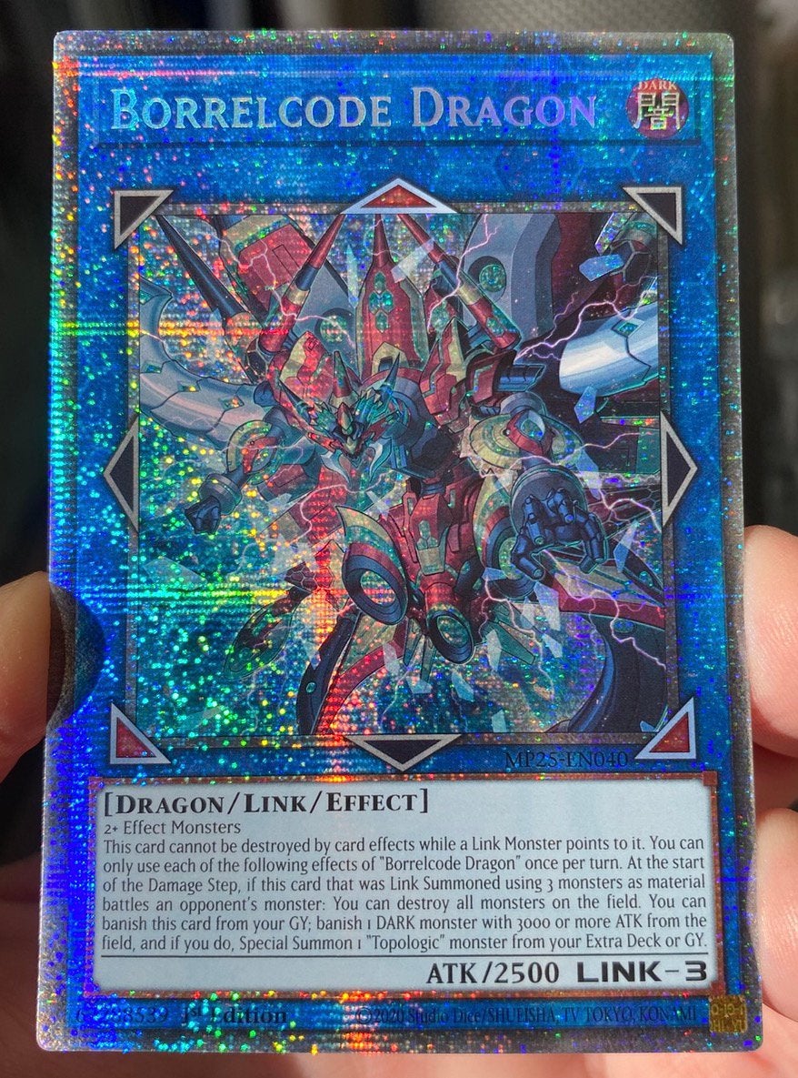Yu-Gi-Oh! Borrelcode Dragon MP25 1st Ed Starlight Rare !, Ophalen of Verzenden, Zo goed als nieuw, Losse kaart, Foil