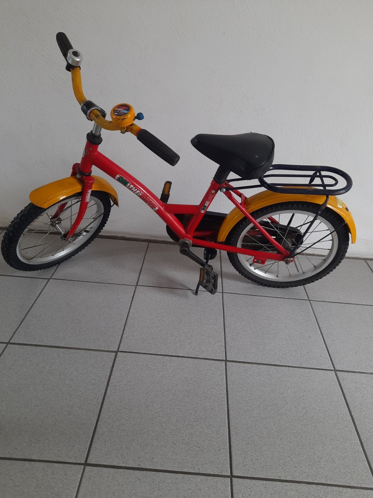 Kinderfietsje BTwin met aluminium 16 inch wielen, Ophalen, Terugtraprem, Zijwieltjes, B'Twin