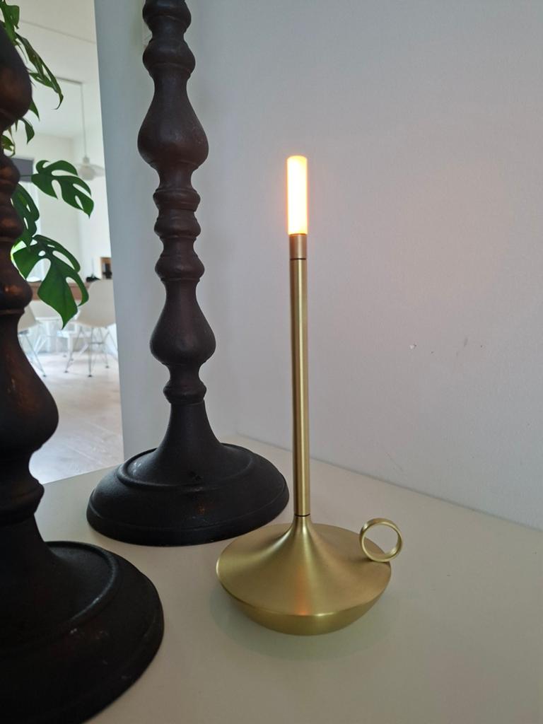 Wick by Graypants LED Tafellamp - Draadloos & Dimbaar, Ophalen of Verzenden, Zo goed als nieuw, Modern, Minimalistisch, Sfeervol