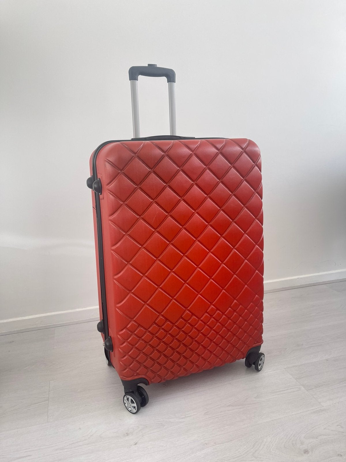 Luxe reis koffer groot Terracotta, Sieraden, Tassen en Uiterlijk, Koffers, Hard kunststof, 45 tot 55 cm, Zo goed als nieuw, 70 cm of meer