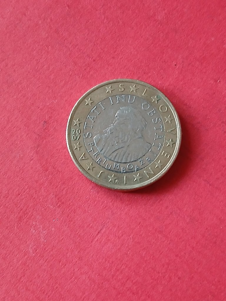 Slovenië € 1 2007, Postzegels en Munten, Munten | Europa | Euromunten, Verzenden, Slovenië, 1 euro, Losse munt