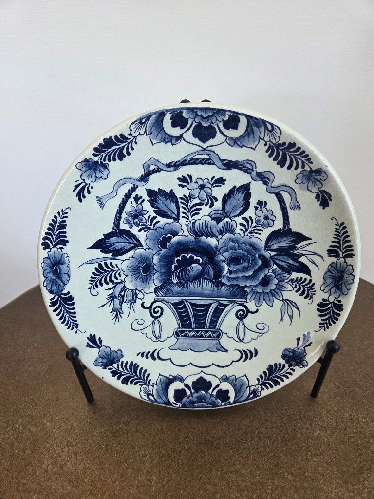 Delft blauw bord van Delfts Holland Handwerk, Ophalen of Verzenden