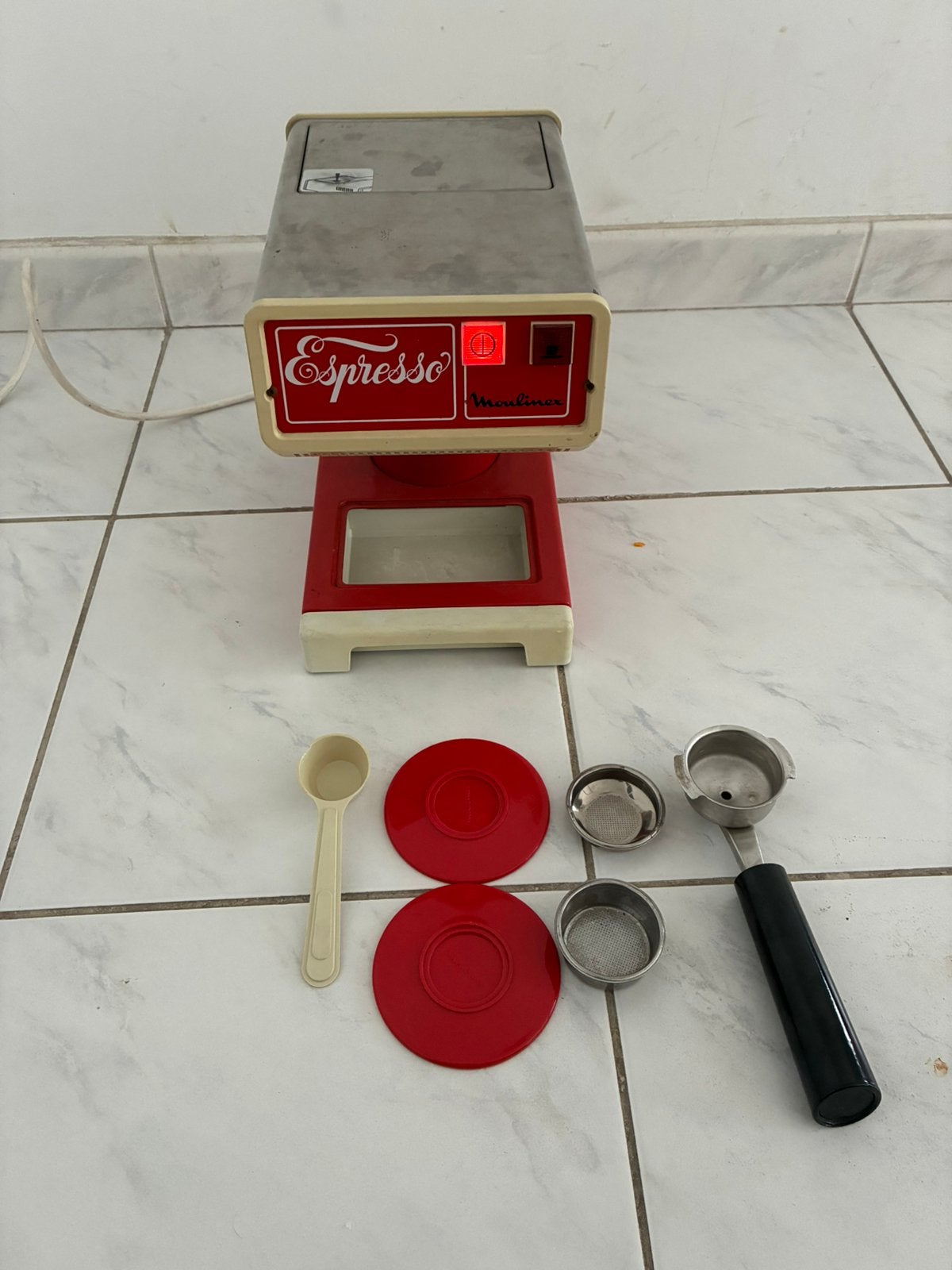 Vintage Moulinex koffiezetapparaat espresso model 310, Gebruikt, Espresso apparaat, Gemalen koffie, Ophalen of Verzenden