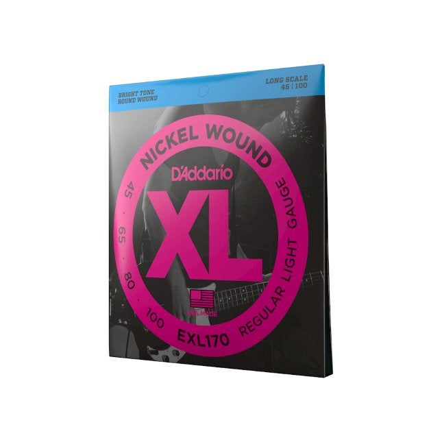 D'Addario EXL170 Regular Light basgitaar snarenset, ., Nieuw, ., .