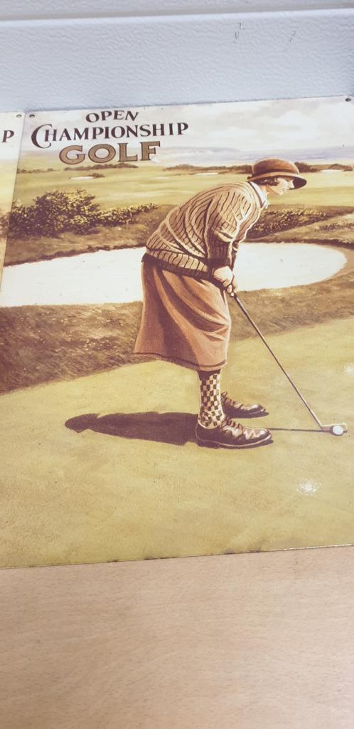 reclameborden emaille open championship golf, Ophalen of Verzenden, 'T Olde Gre-j, Info@toldegrej.nl, Endepoelstraat 20f Didam