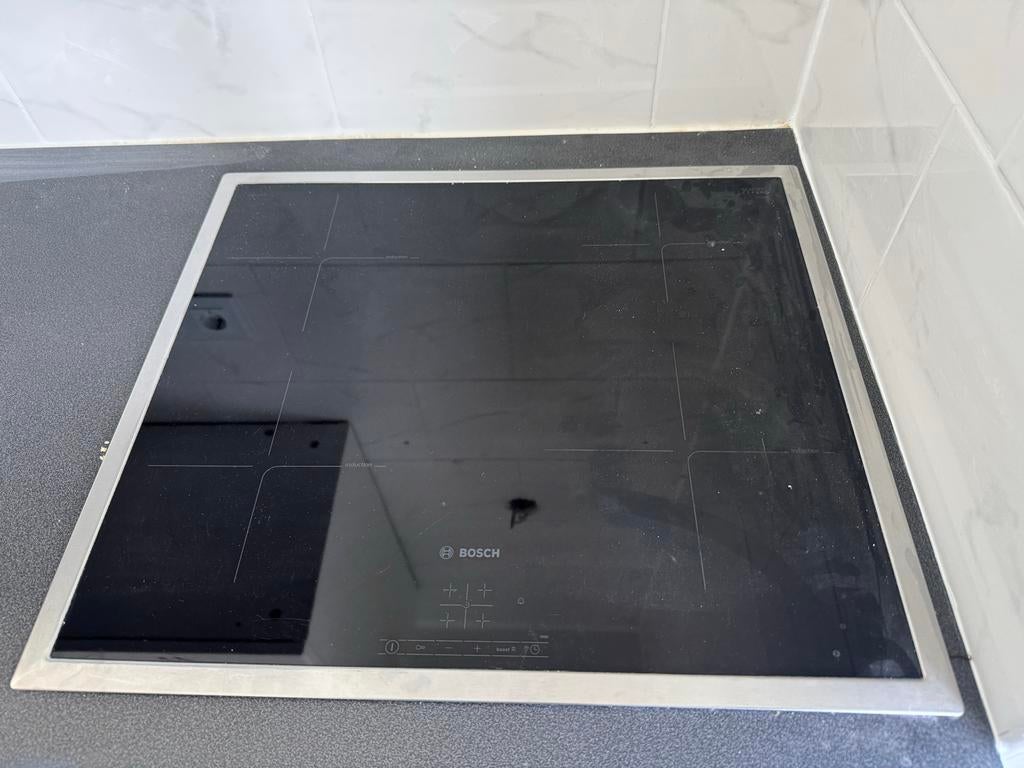 Bosch Inductiekookplaat, Witgoed en Apparatuur, Kookplaten, Gebruikt, Inbouw, Inductie, 4 kookzones, Ophalen