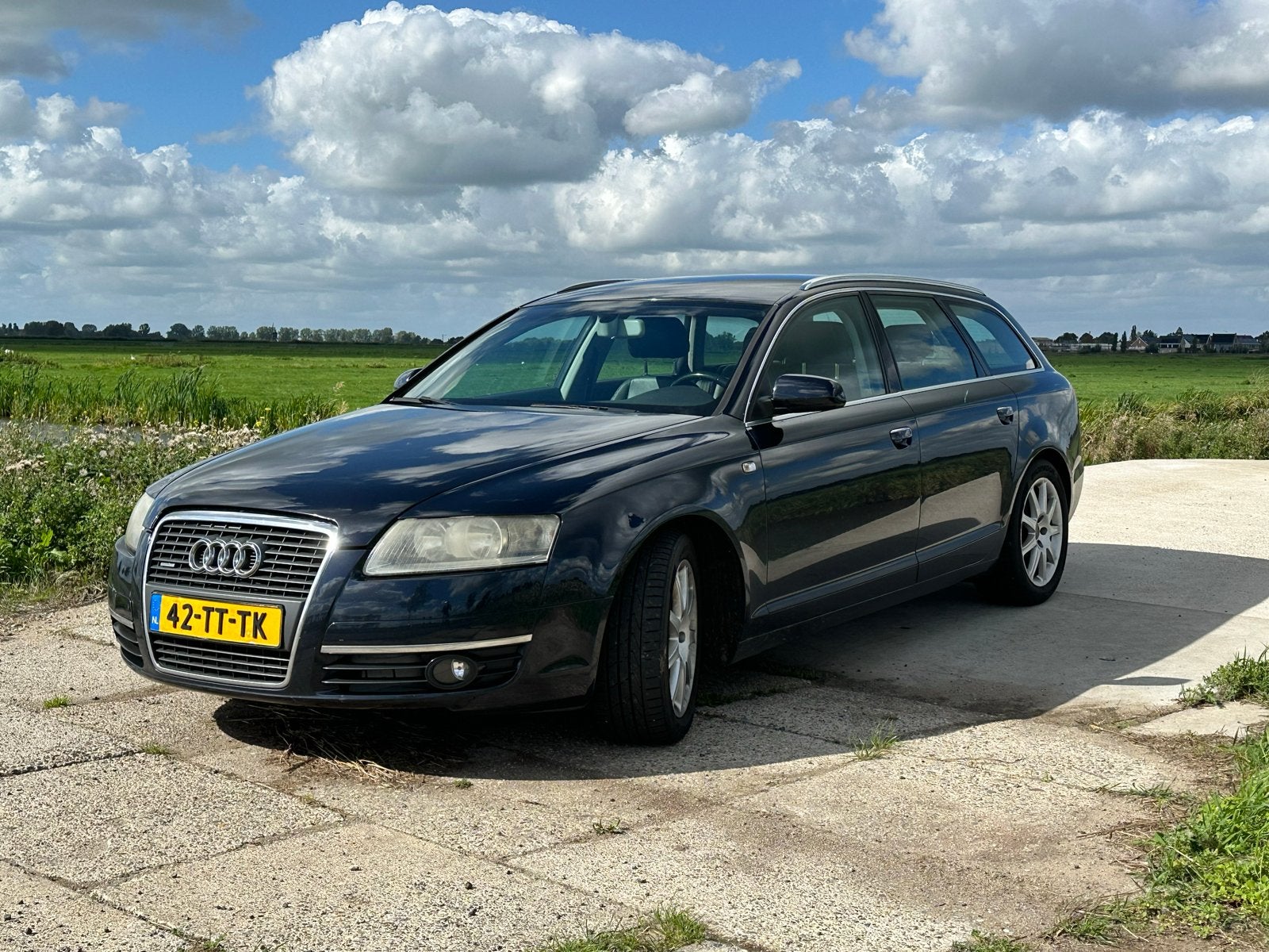 Audi A6 2.7 TDI 132KW Avant Quattro AUT 2007 Blauw, Auto's, Automaat, Zwart, 2698 cc, 1790 kg