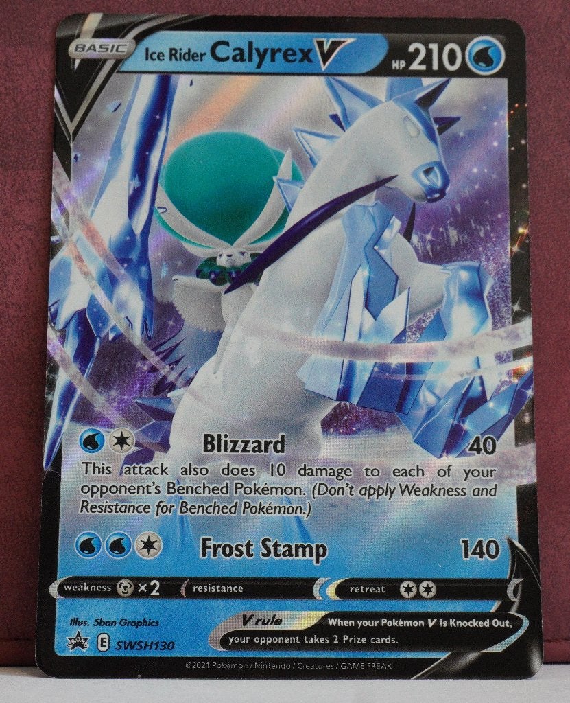 Ice Rider Calyrex V SWSH130 SWSH Black Star Promos Pokémon, Verzenden, Nieuw, Losse kaart