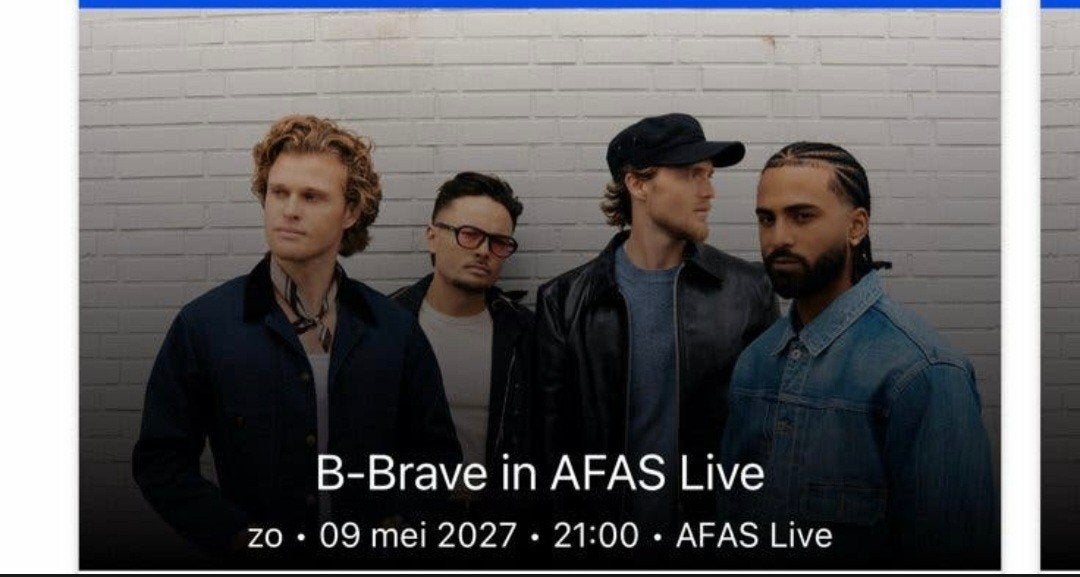 2 tickets voor b brave, Twee personen, Mei