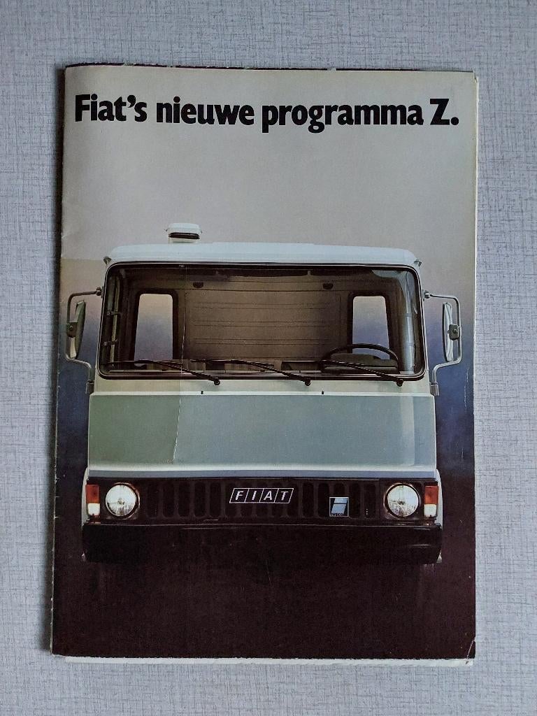 Brochure / Folder FIAT - Programma Z, Boeken, Ophalen of Verzenden, Gelezen, Overige merken