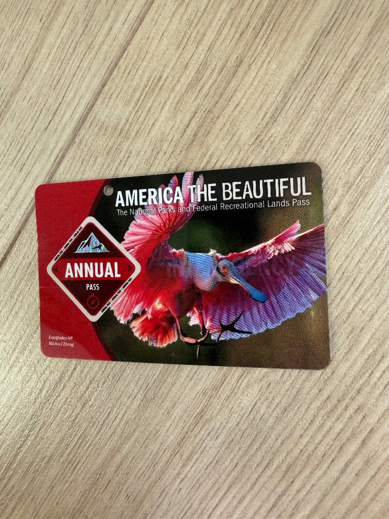 America the beautiful national park pass, Drie personen of meer, Ticket of Toegangskaart