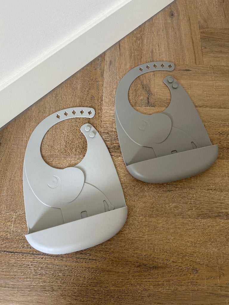 ZGAN 2 grijs Done by Deer silicone Elphee slab eten opvanger, Kinderen en Baby's, Ophalen of Verzenden, Zo goed als nieuw, Overige typen