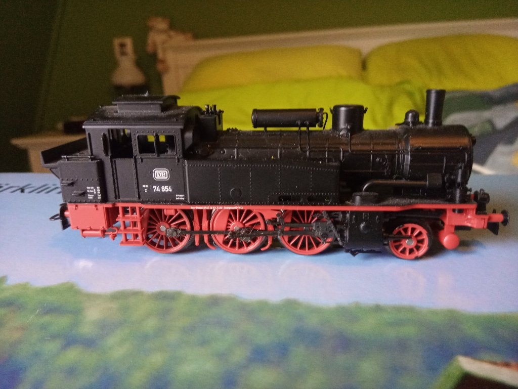 MARKLIN H0 stoomlocomotief BR74 - digitaal mfx, Wisselstroom, Locomotief, Ophalen of Verzenden, Zo goed als nieuw