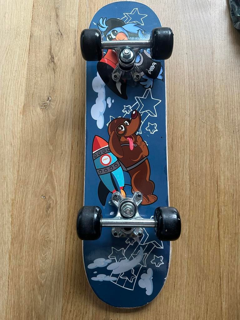 Area Skateboard met leuke hondenprint, Sport en Fitness, Skateboarden, Ophalen of Verzenden, Zo goed als nieuw, Skateboard