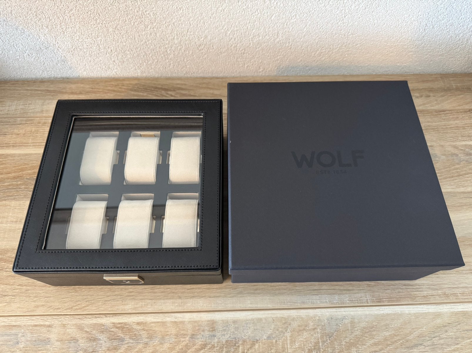 Wolf Palermo 6 Watch Box Horlogedoos, Sieraden, Tassen en Uiterlijk, Horloges | Heren, Overige merken, Staal, Polshorloge, Ophalen of Verzenden