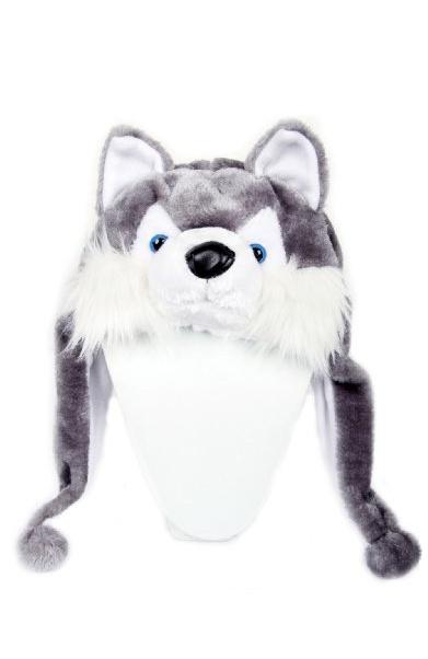 Husky Muts met Flappen Grijs Carnaval Accessoires, Carnaval, Nieuw, Overige maten, Ophalen of Verzenden