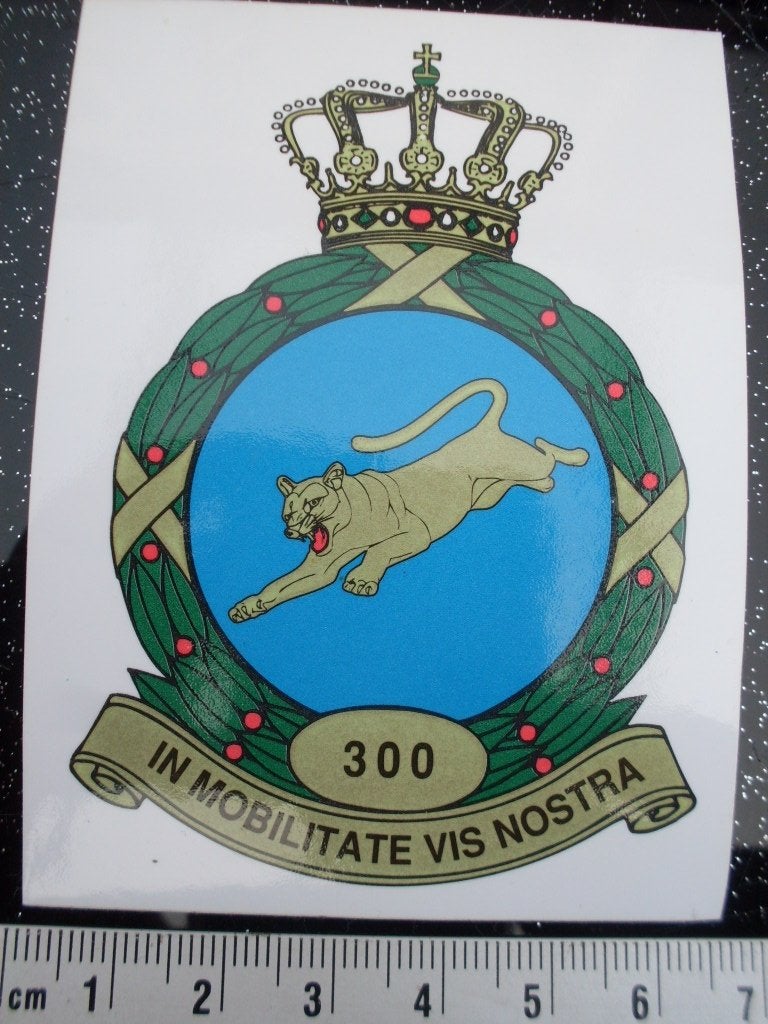 sticker 300 Special Operations Squadron KLu embleem logo, Verzenden, Zo goed als nieuw, Bedrijf of Vereniging