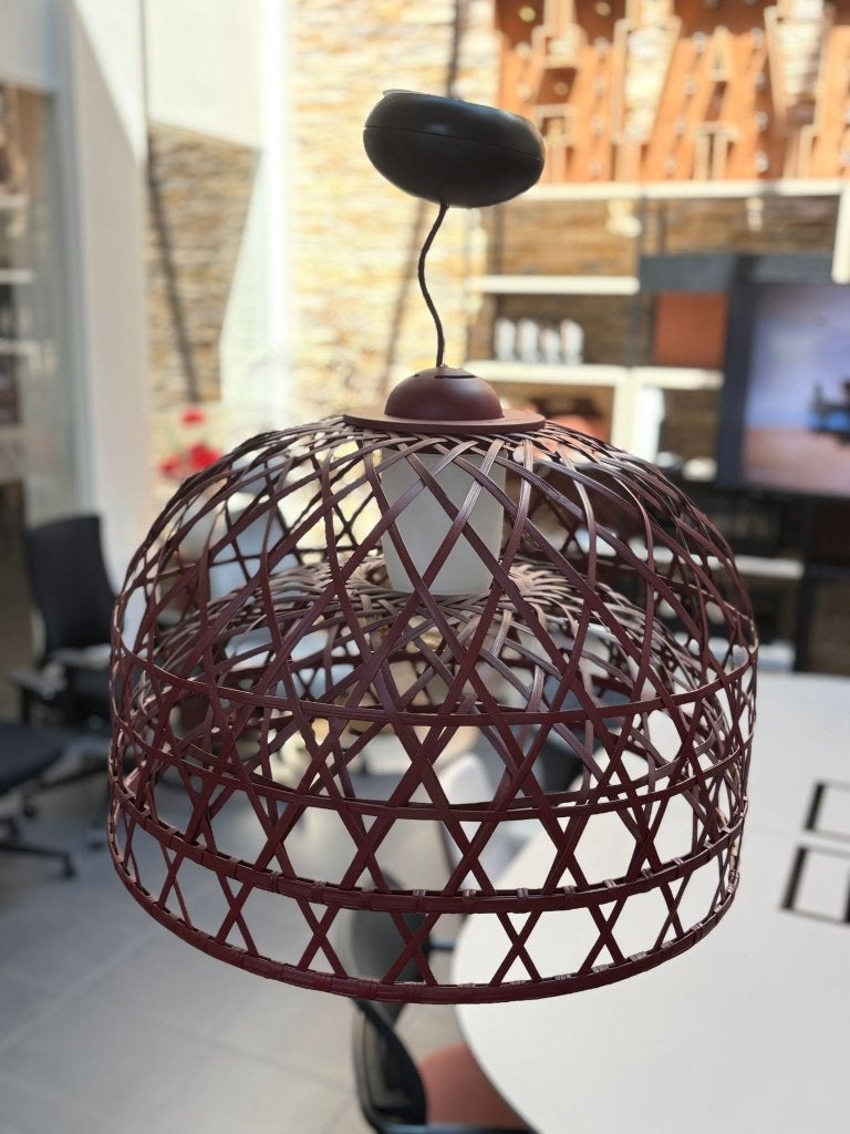 Hanglamp Moooi Emperor rood, Ophalen, Overige materialen, 50 tot 75 cm, G.vanrosmalen@hahebo.nl