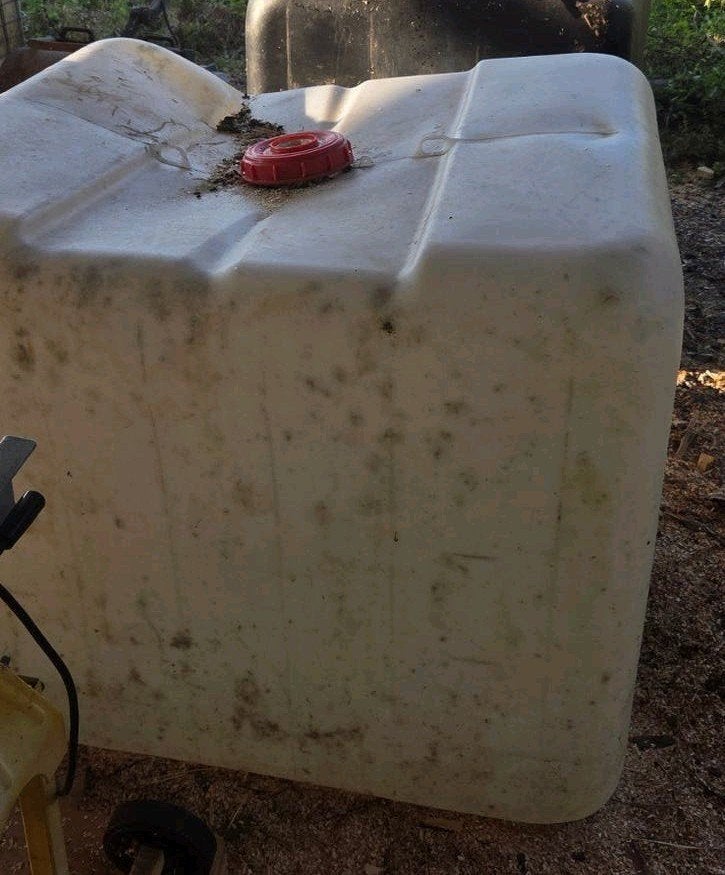 ibc ton 1000 liter met kraantje, Ophalen, Kunststof, Gebruikt, Met kraantje