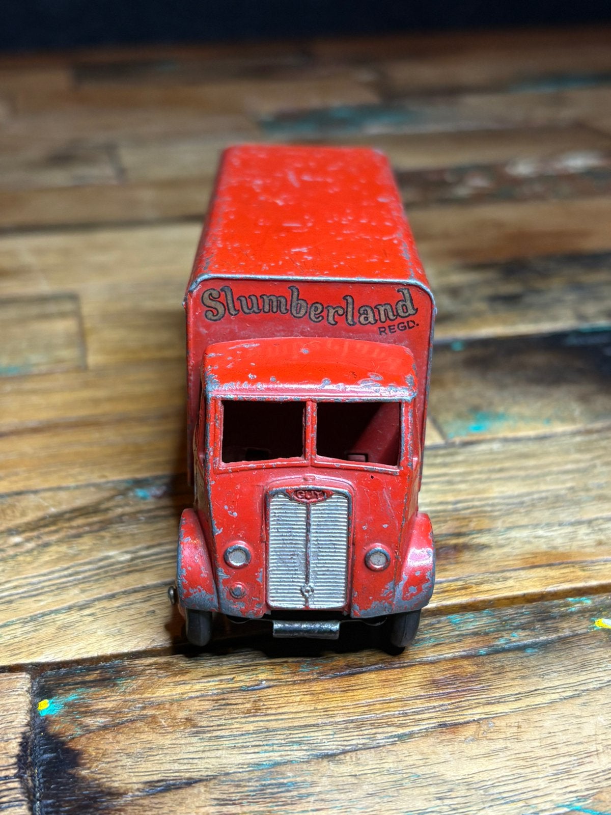 Titel: Dinky Supertoys 514 Guy Van Slumberland – origineel, Ophalen of Verzenden, Gebruikt, Bus of Vrachtwagen, Dinky Toys
