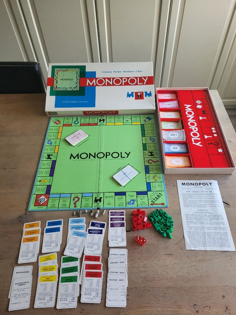 Monopoly Bordspel - Vintage Editie (Clipper Games), Een of twee spelers, Ophalen of Verzenden, Gebruikt, Clipper Games & Toys B.V.
