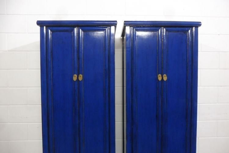 Foto 4 van 2x kast Kledingkast blauw landelijk