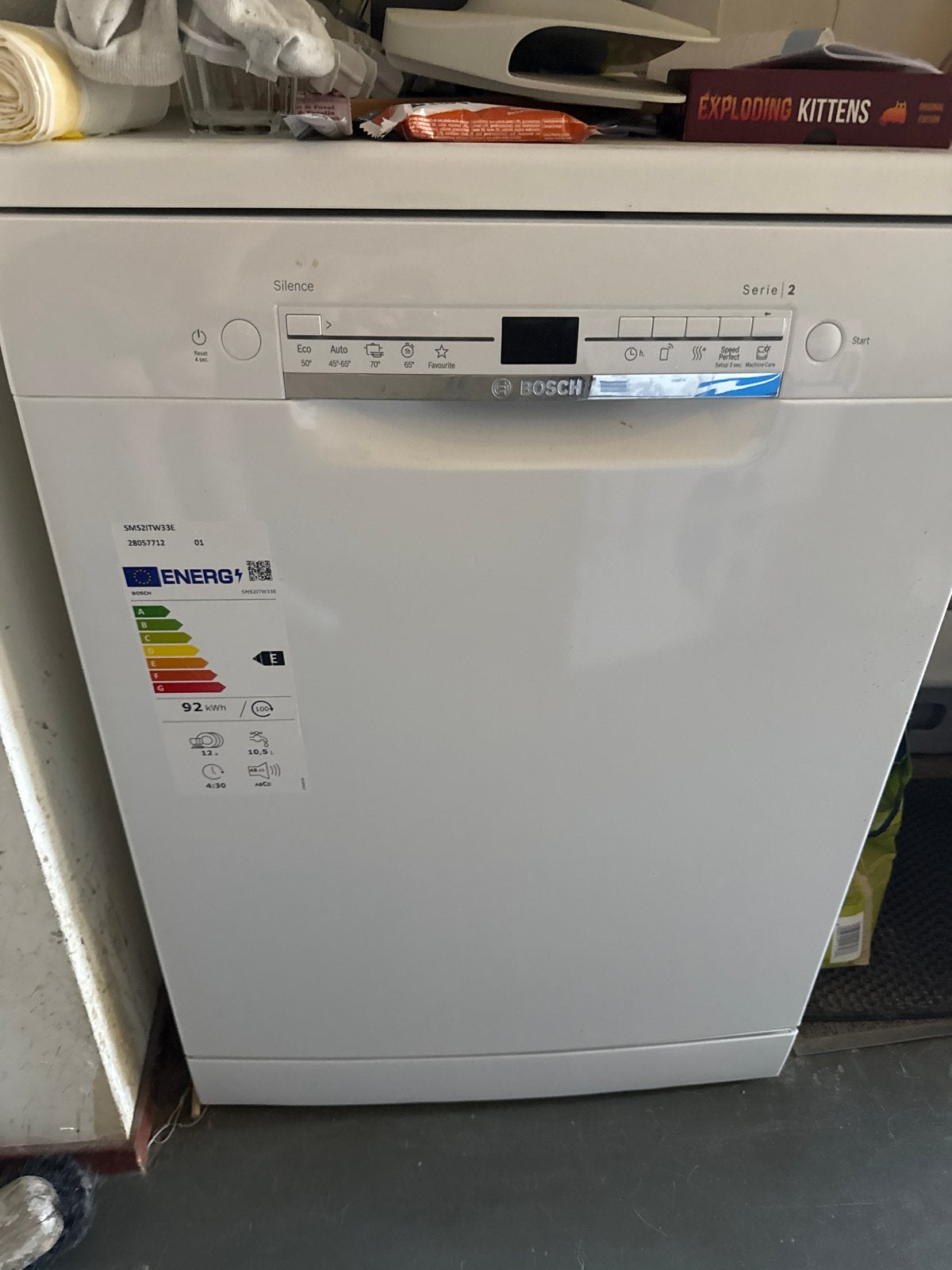 Bosch Serie 2 Afwasmachine - Zo goed als nieuw, Ophalen, 60 cm of meer, Eco programma, Zo goed als nieuw