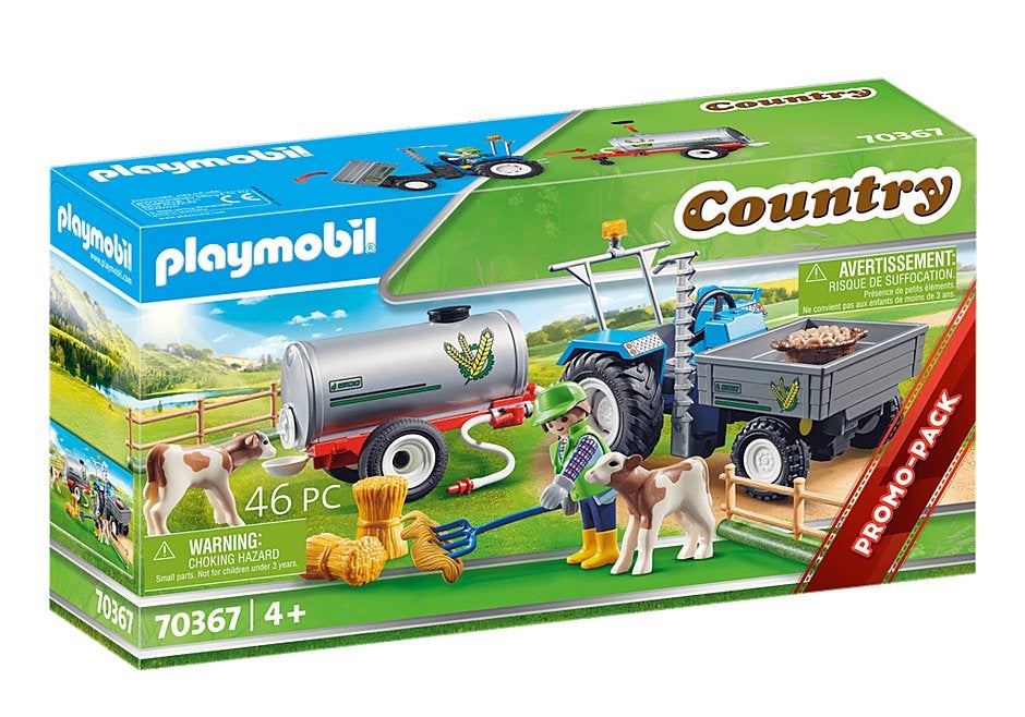 70367 traktor met zijmaaier en watertank, Complete set, Nieuw, Ophalen of Verzenden, Country