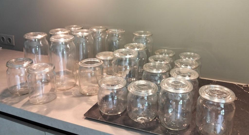 Weckpotten verschillende maten. €2 per pot. 24 stuks., Ophalen of Verzenden, Zo goed als nieuw