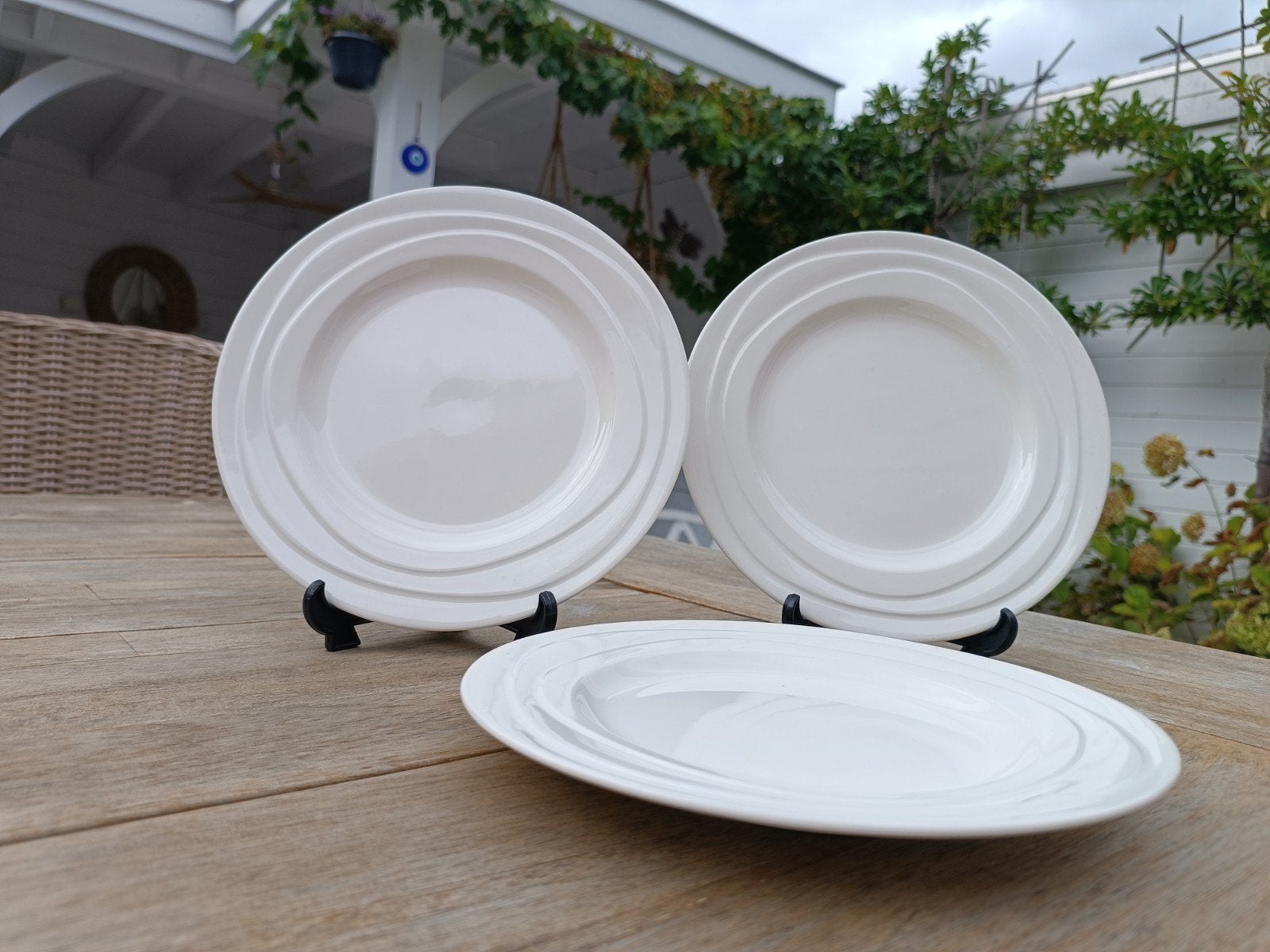 3x Jamie Oliver Waves ontbijtborden 18 cm, Huis en Inrichting, Overige merken, Keramiek, Ophalen of Verzenden, Zo goed als nieuw